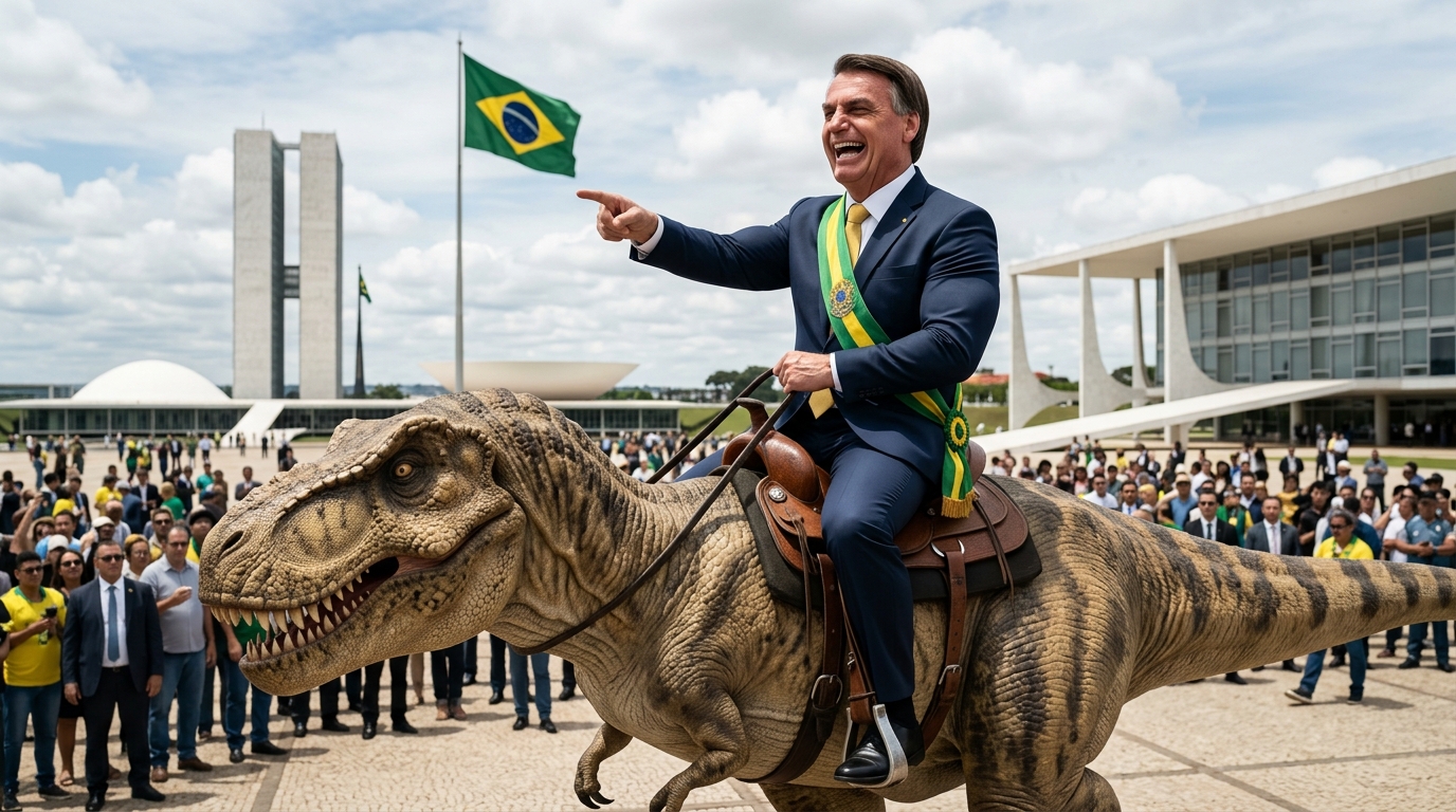 Bolsonaro Hipotético no Dinossauro